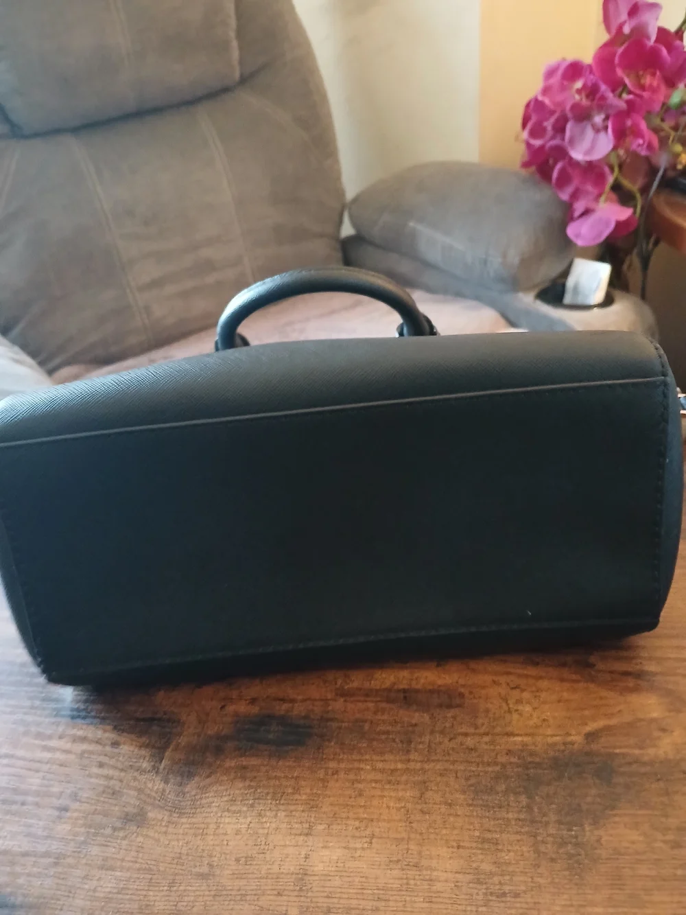 Michael Kors Black Saffiano Leather Satchel